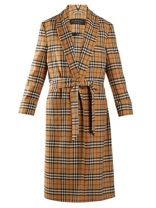 burberry check coat