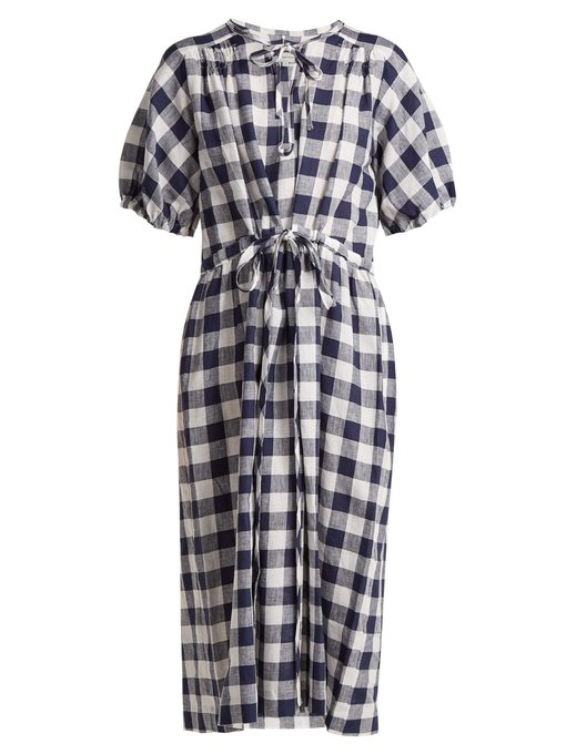 Nellie gingham linen dress | Lee Mathews | MATCHESFASHION US