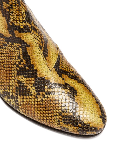 yellow python boots