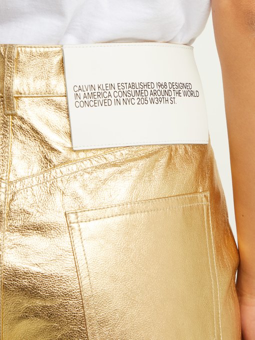 calvin klein 205w39nyc leather pants