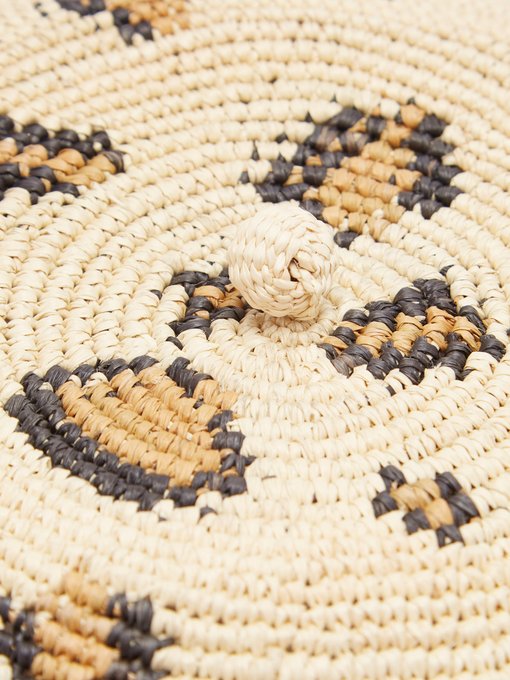 Leopard woven straw beret展示图