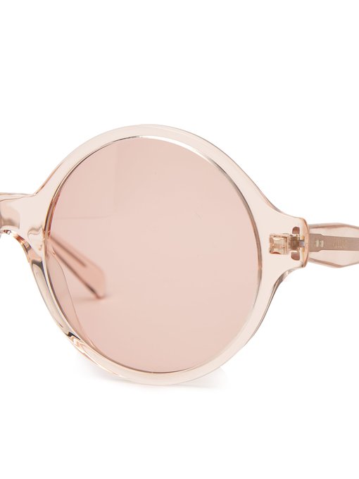 Oversized Round Acetate Sunglasses Celine Eyewear Matchesfashion Us 