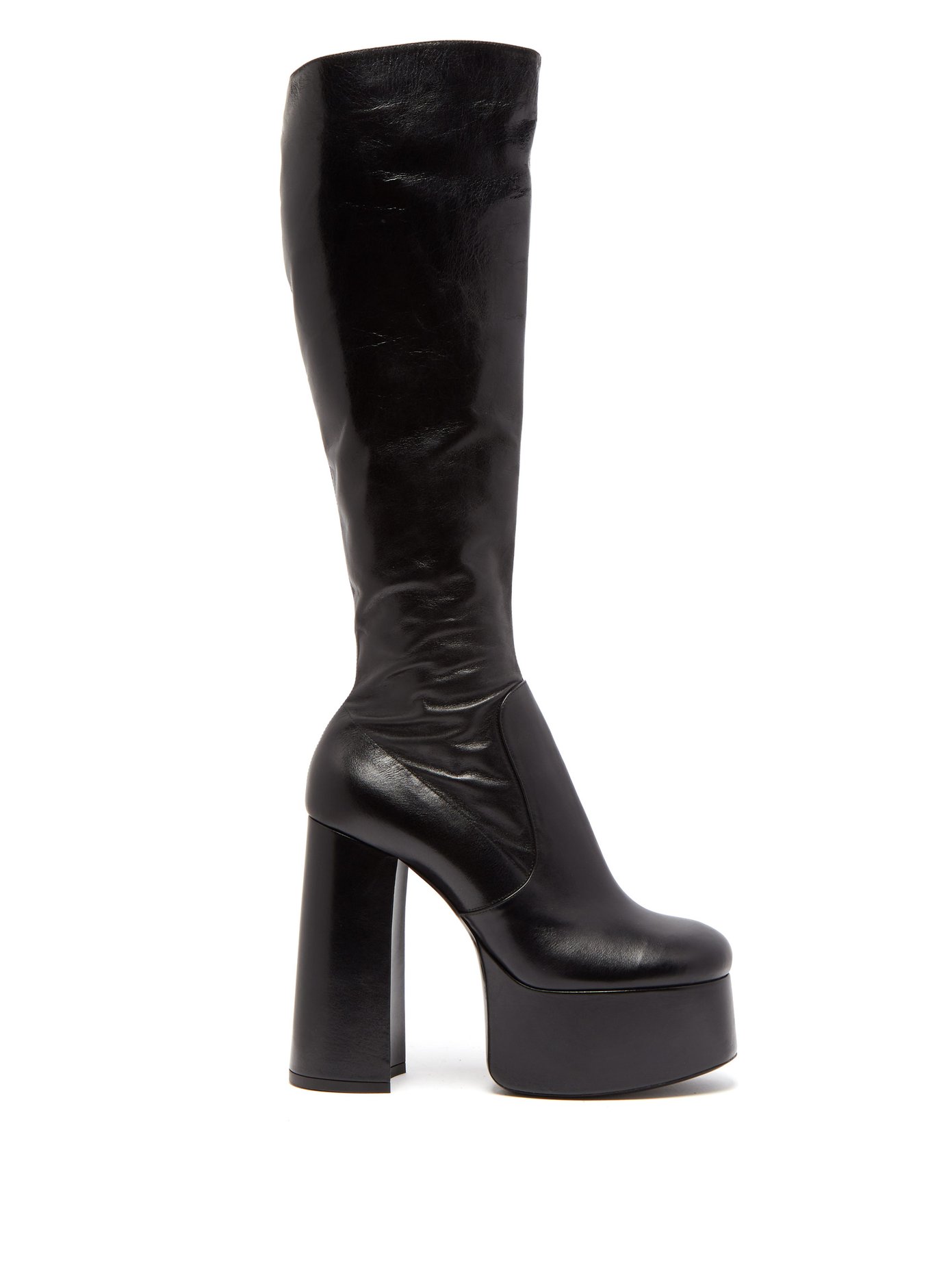 saint laurent knee high boots