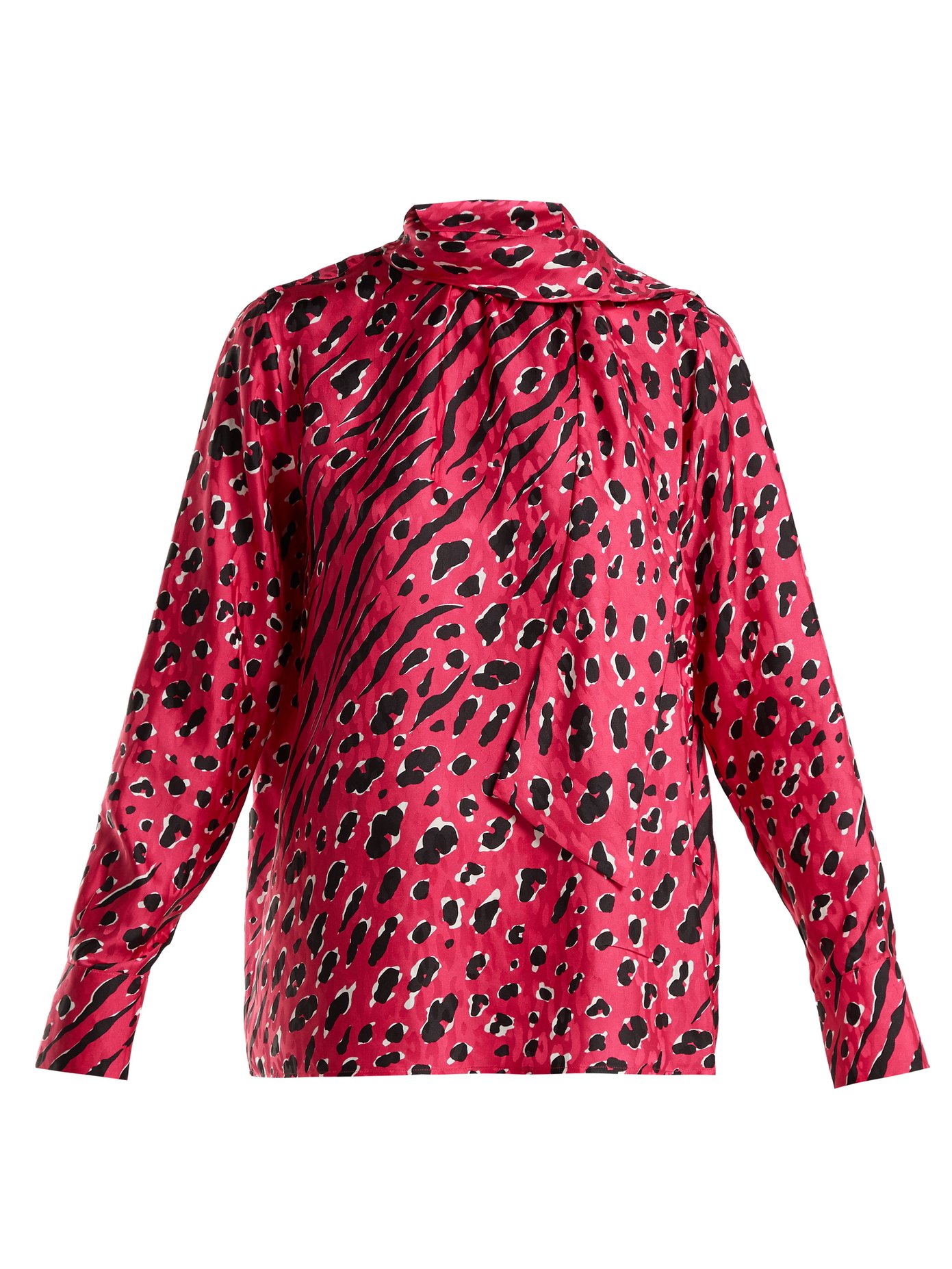 red leopard print blouse uk