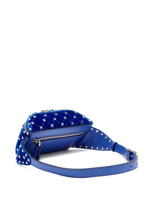 valentino blue velvet bag