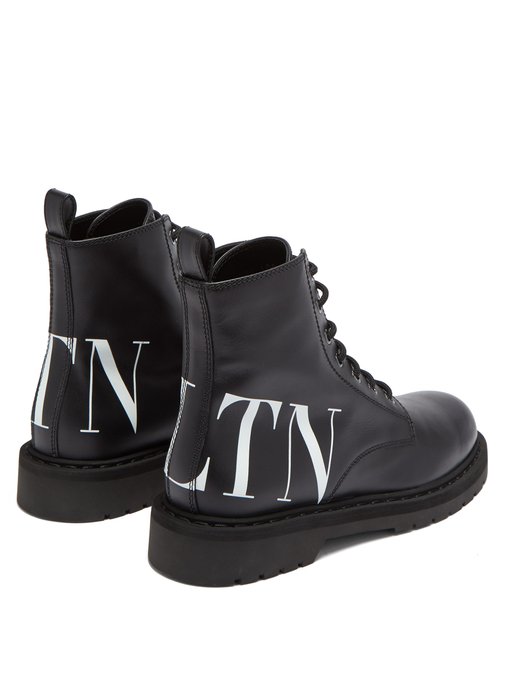 VLTN lace-up leather ankle boots 