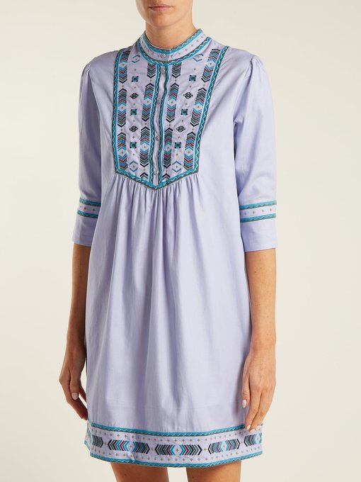 Willow embroidered cotton dress展示图