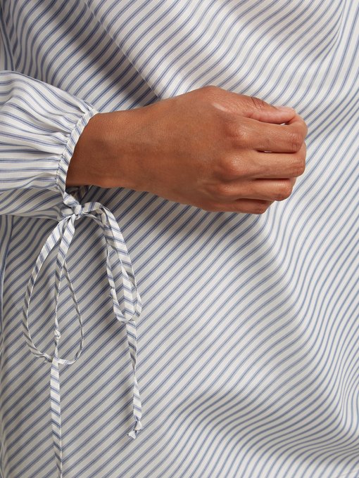 Striped silk blouse展示图