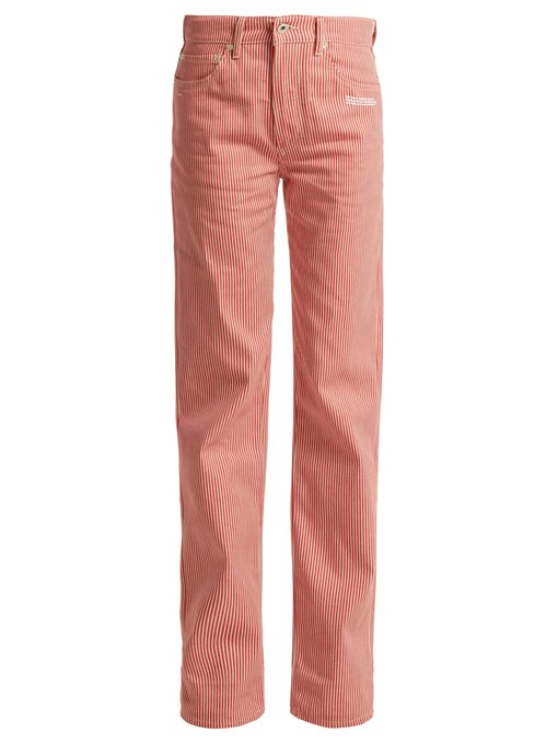 red stripe jeans womens