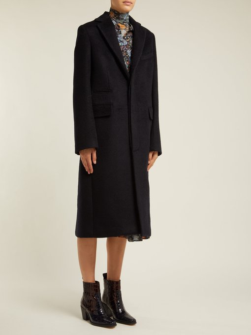 Single-breasted mohair-blend coat | Acne Studios | MATCHESFASHION US