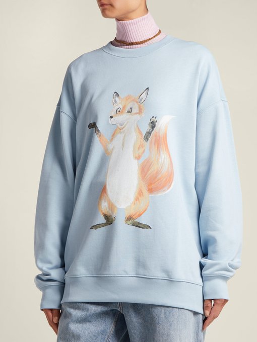 acne studios fox sweatshirt