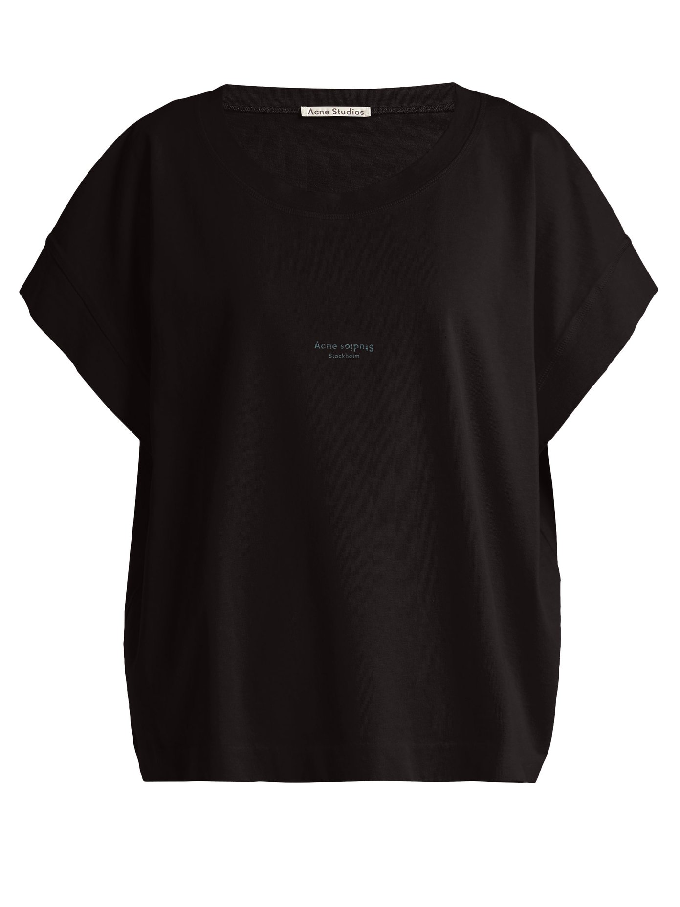 Tohnek Boat Neck Cotton T Shirt Acne Studios