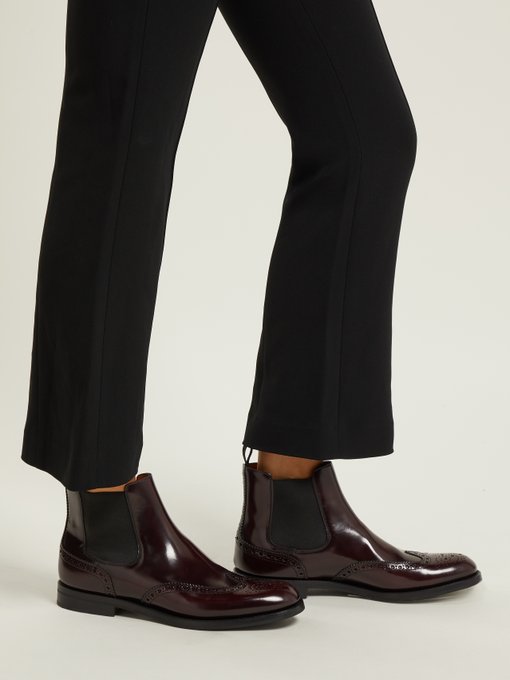 Ketsby leather brogue chelsea boots 