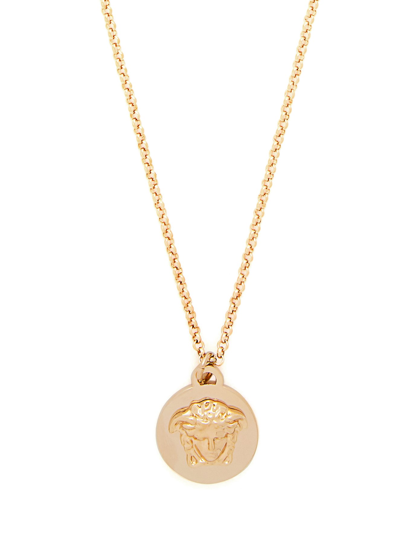versace coin necklace