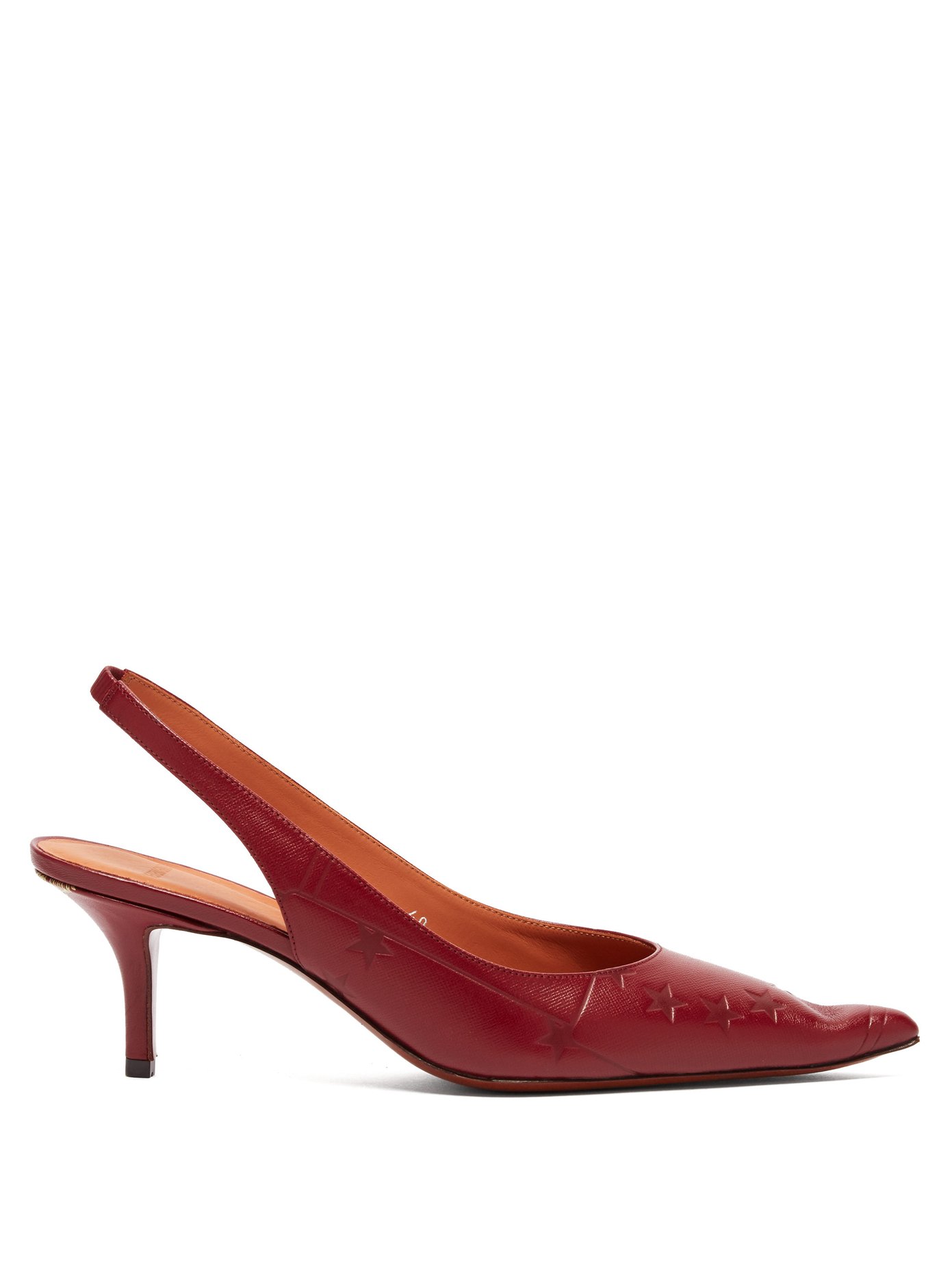 burgundy small heels
