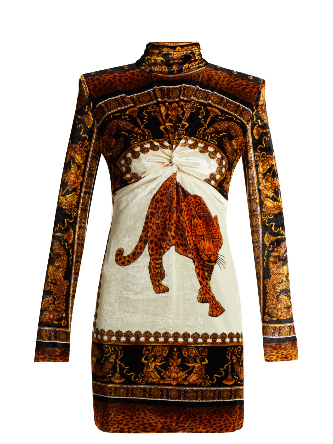 versace leopard dress