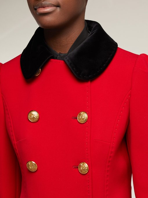 dolce and gabbana red coat