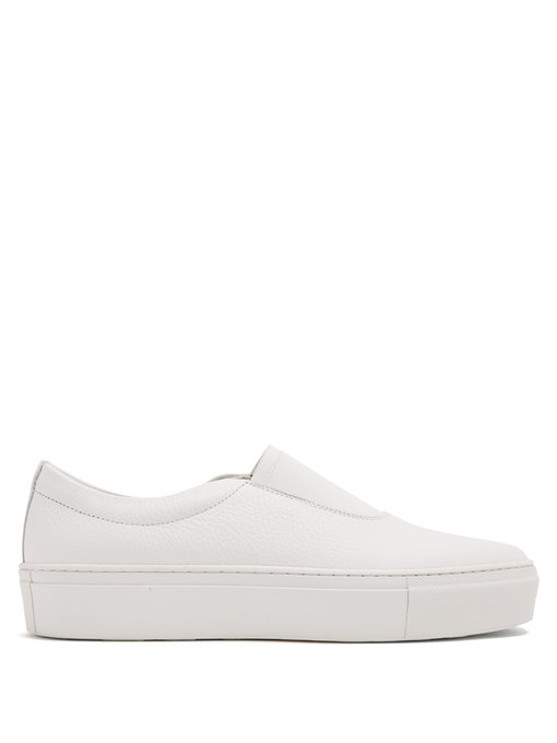 Primury Basal slip-on leather trainers