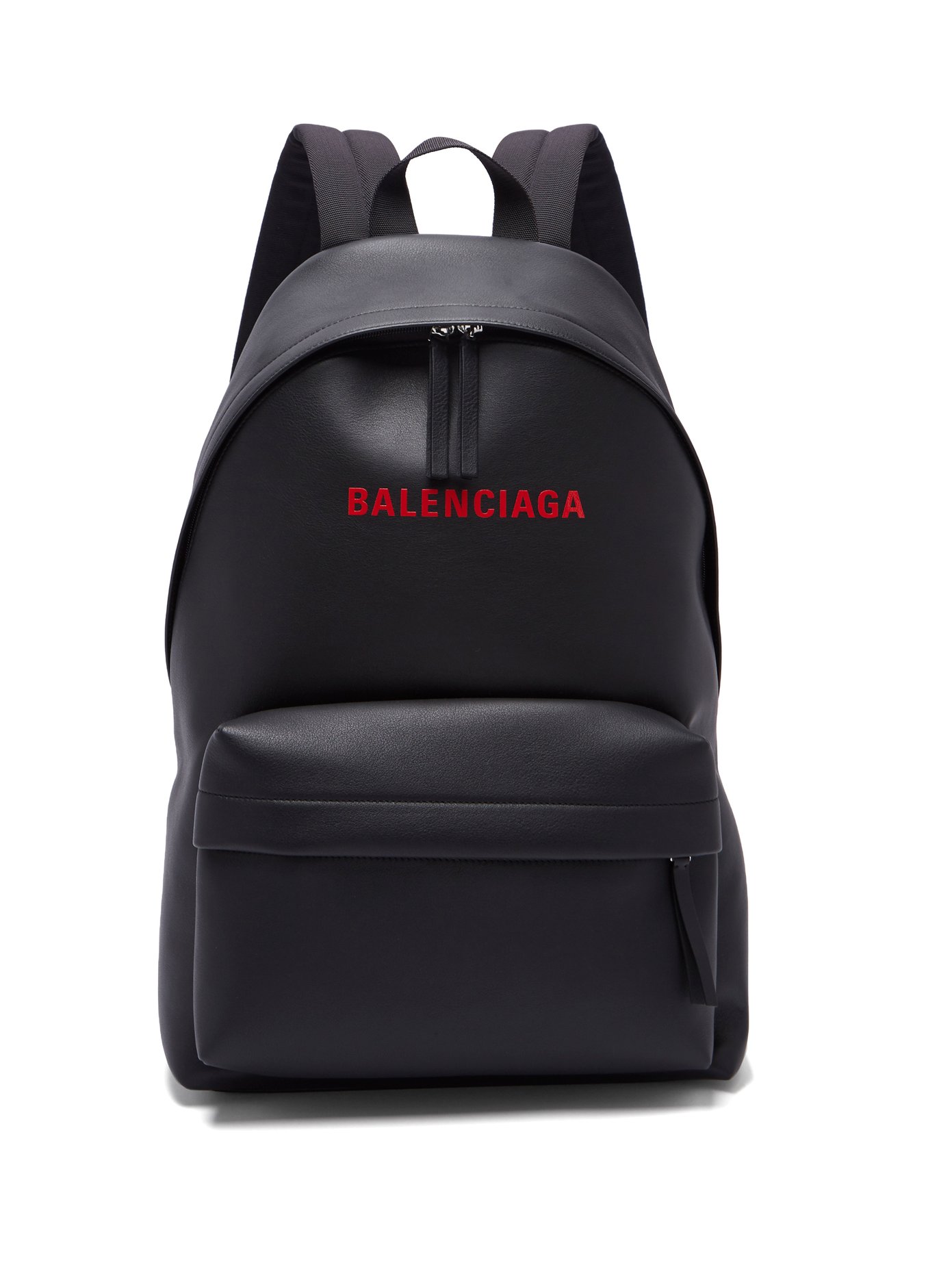 Everyday logo-print leather backpack 