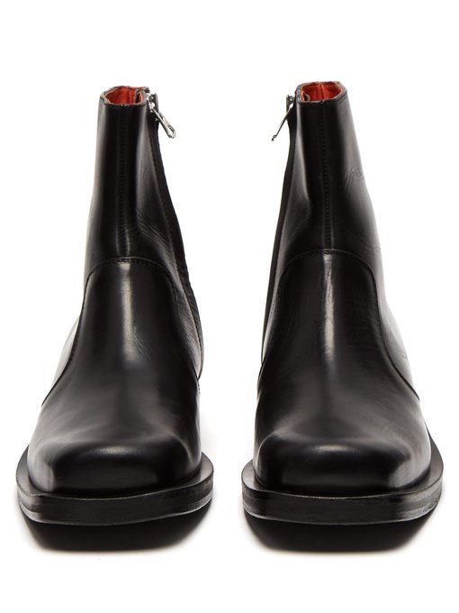 acne studios leather ankle boots