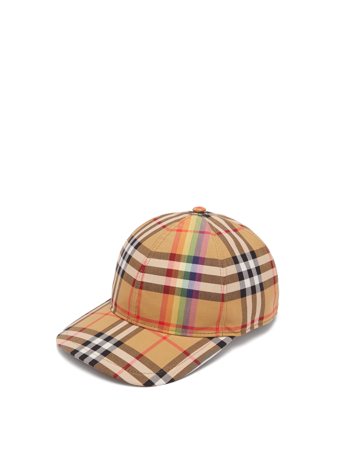 rainbow burberry hat