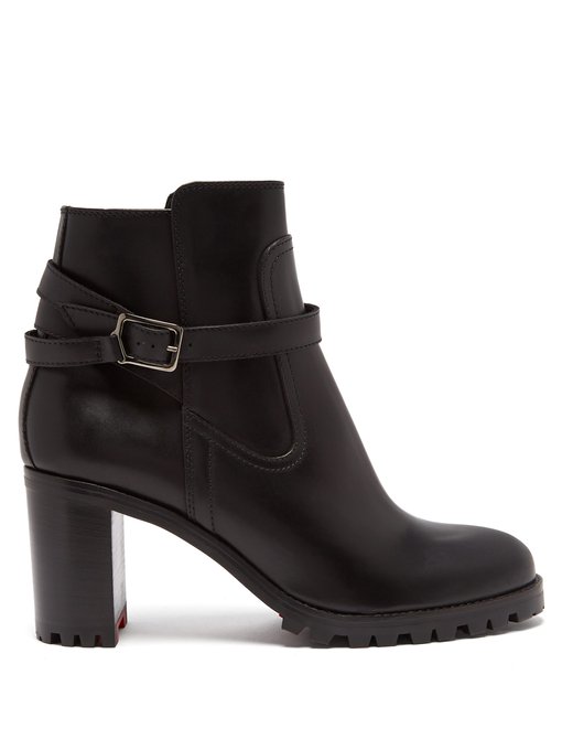 christian louboutin trapeurdekoi leather ankle boots