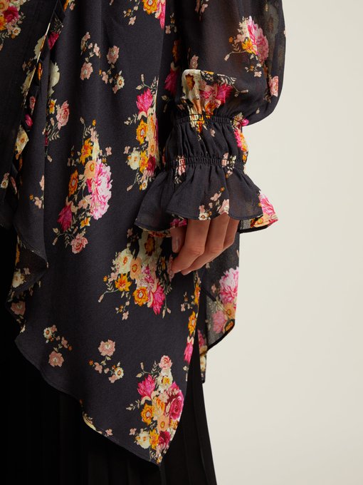 Sofia floral-print blouse展示图