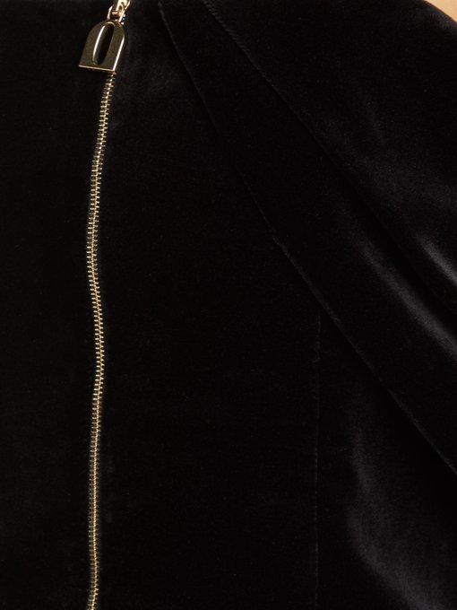 Candice velvet zip-front top展示图