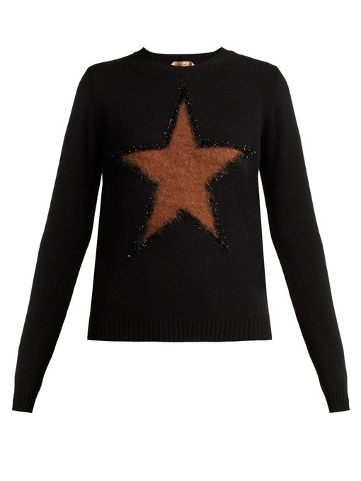 No. 21 Star Virgin Wool Sweater