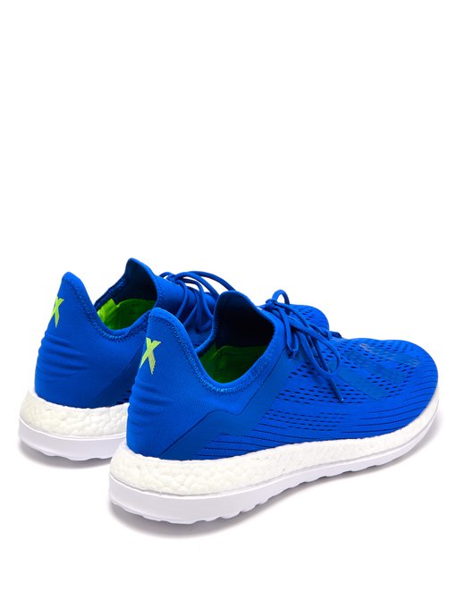 adidas blue mesh trainers