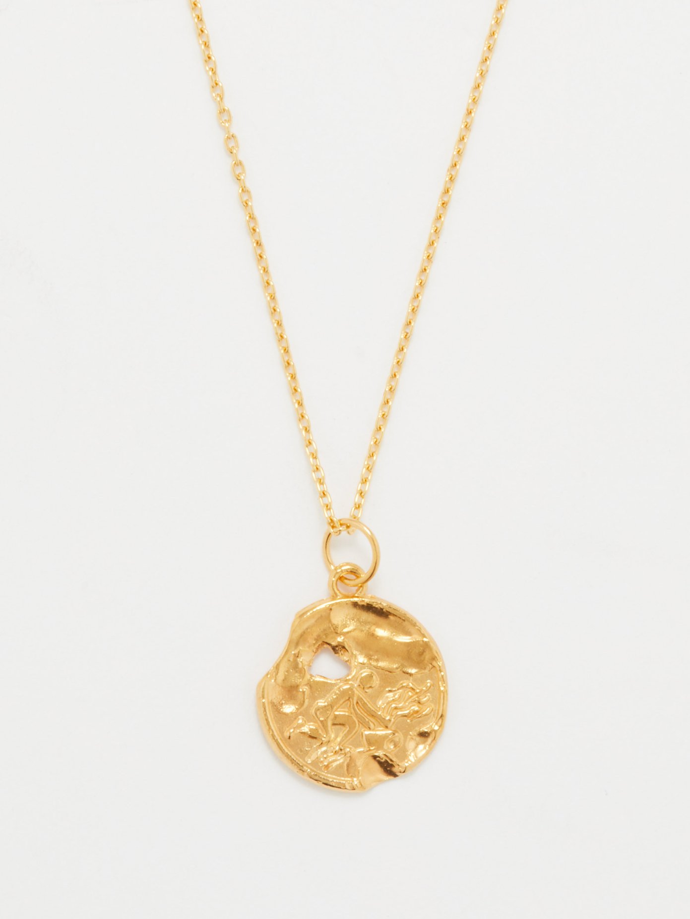 Aquarius gold-plated necklace 