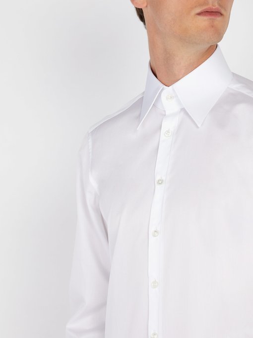 Long point-collar cotton shirt | Thom Sweeney | MATCHESFASHION.COM US