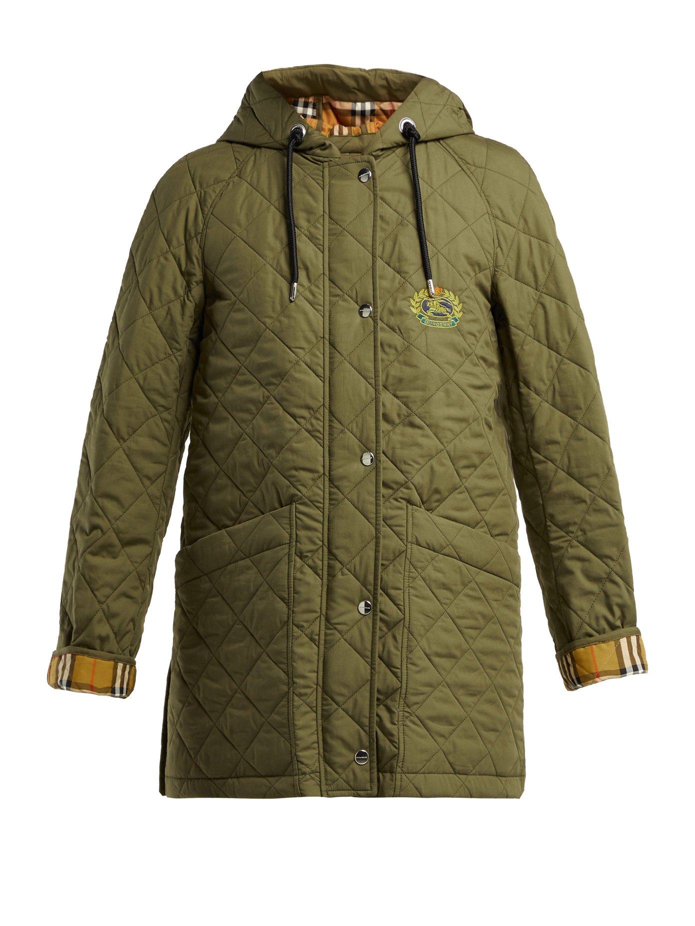 Roxwell hooded quilted cotton jacket 