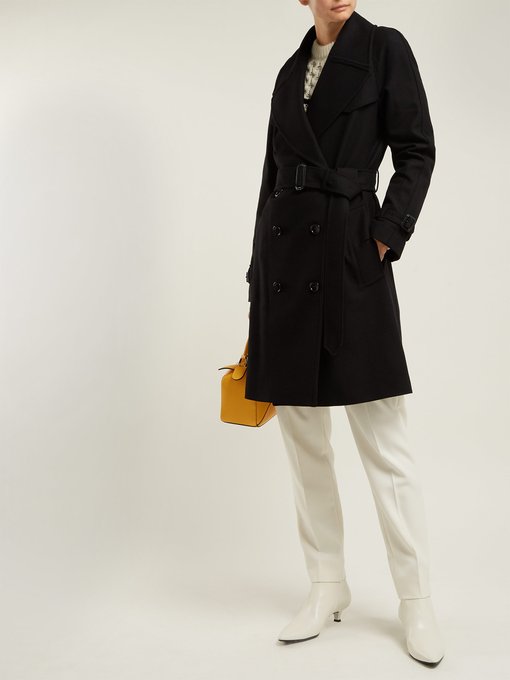 Cranston wool-blend trench coat 
