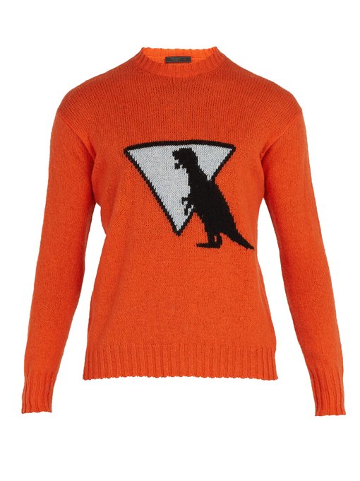 Dinosaur wool sweater | Prada 
