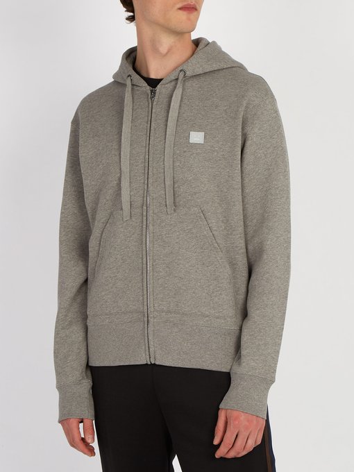 zip front hooded sweatshirt展示图