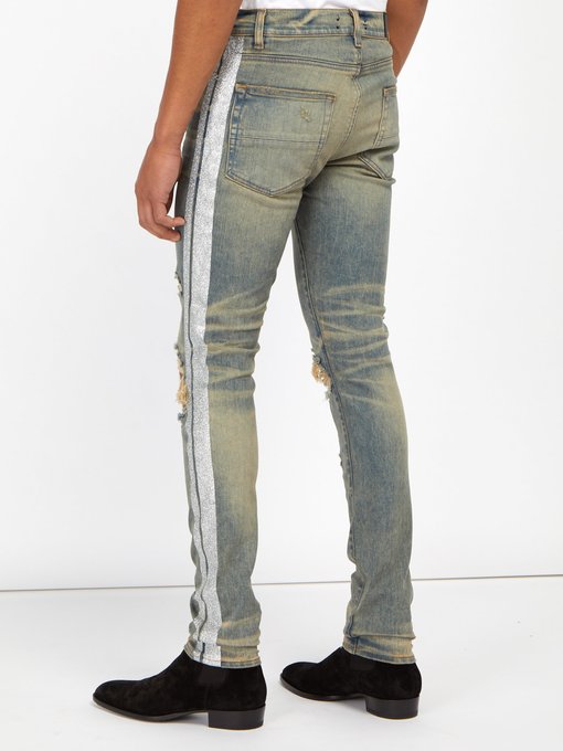 silver glitter jeans