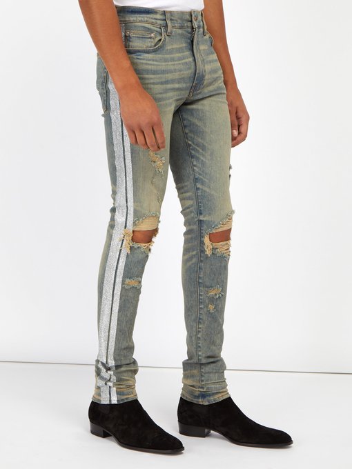 glitter stripe jeans