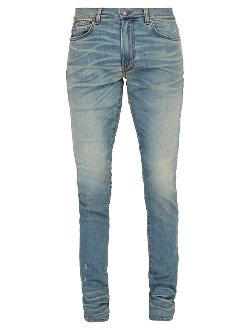 amiri stack jeans classic indigo