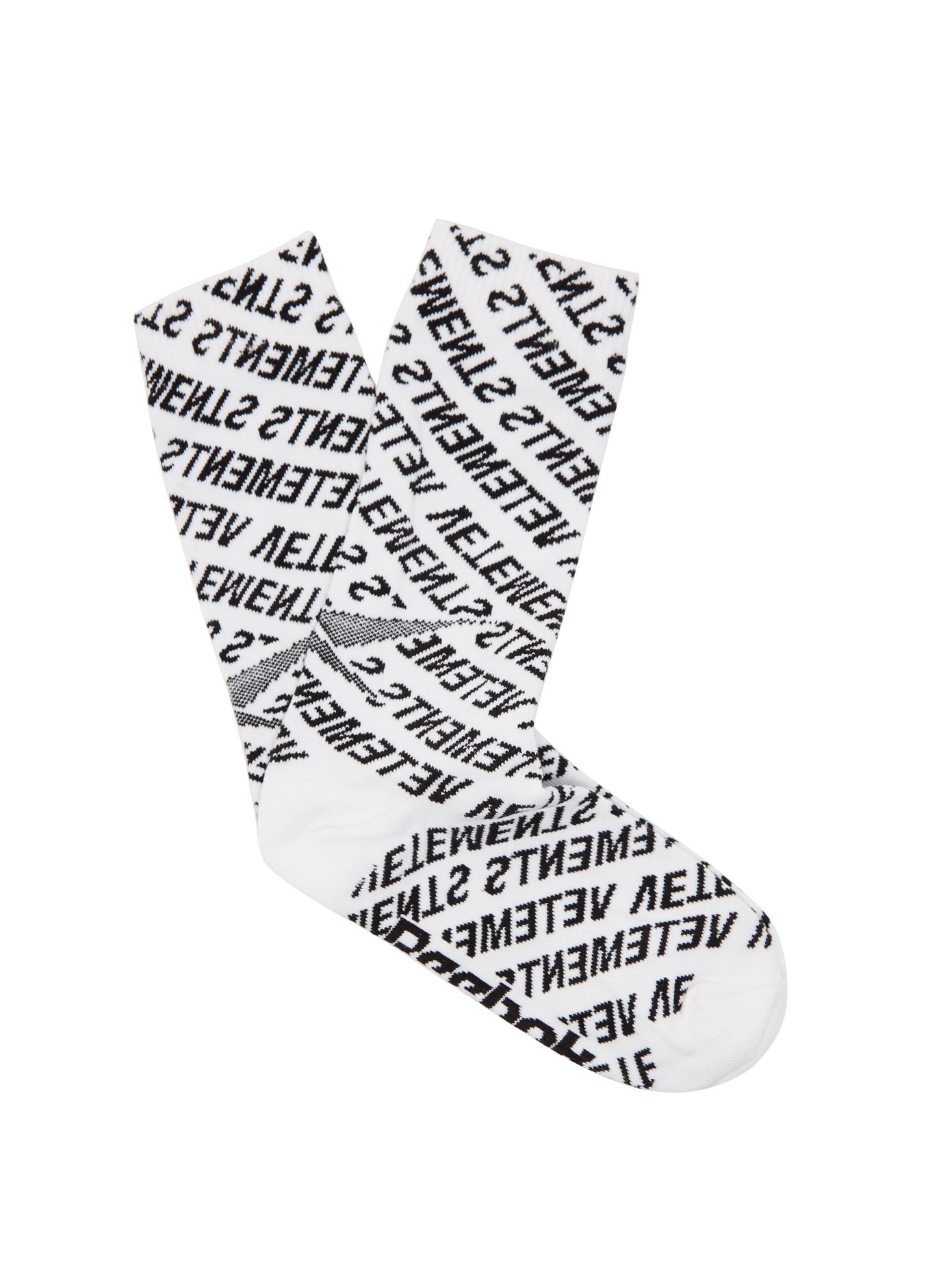 X Reebok monogram cotton-blend socks 