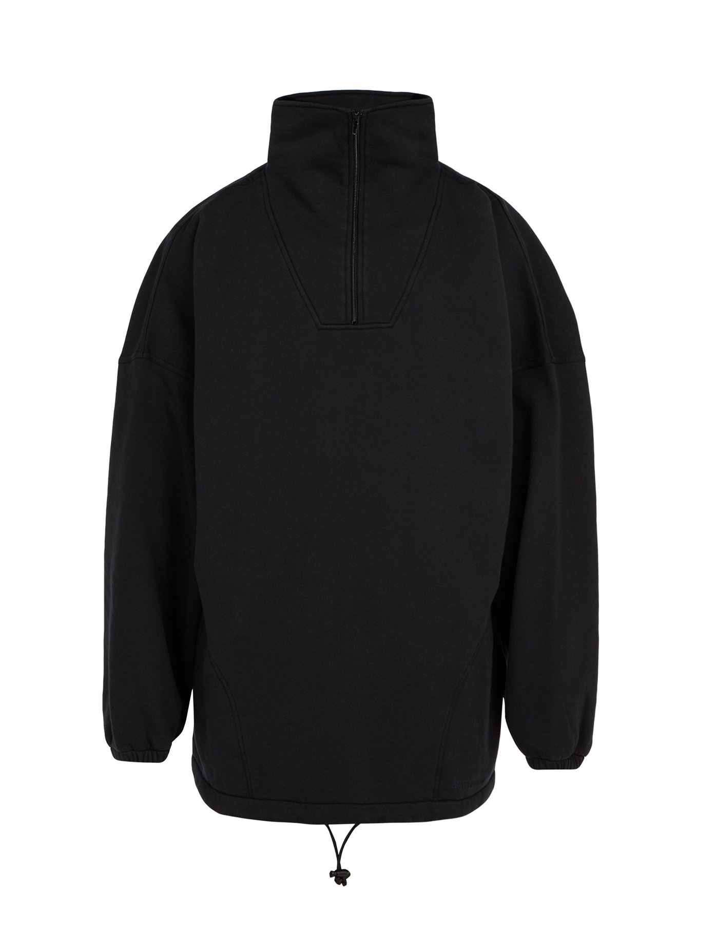 oversized quarter zip sweatshirt