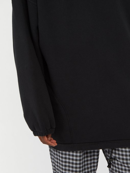 oversized quarter zip sweatshirt