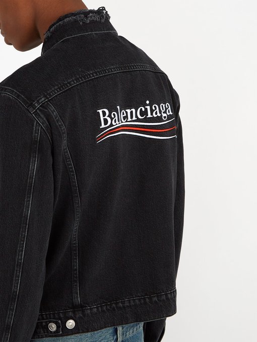 Distressed denim jacket | Balenciaga 