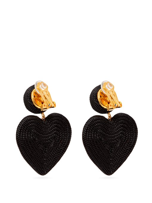Cora Heart Cord Earrings Rebecca De Ravenel Matchesfashion Fr