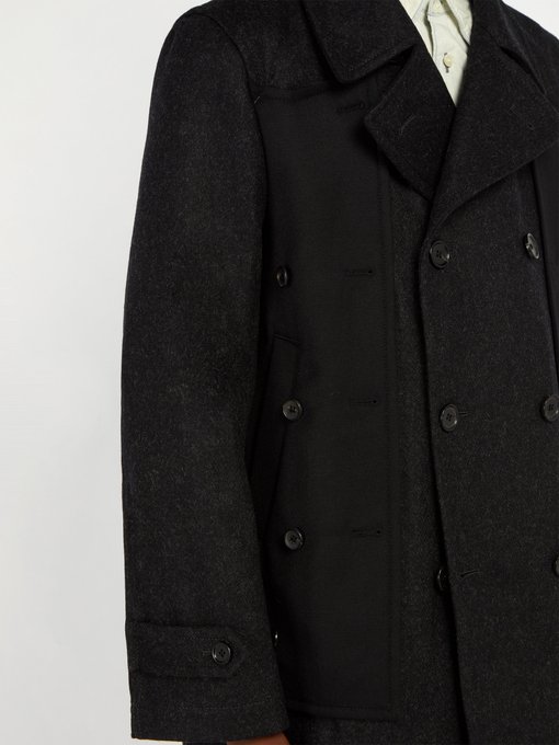 comme des garcons shirt wool coat