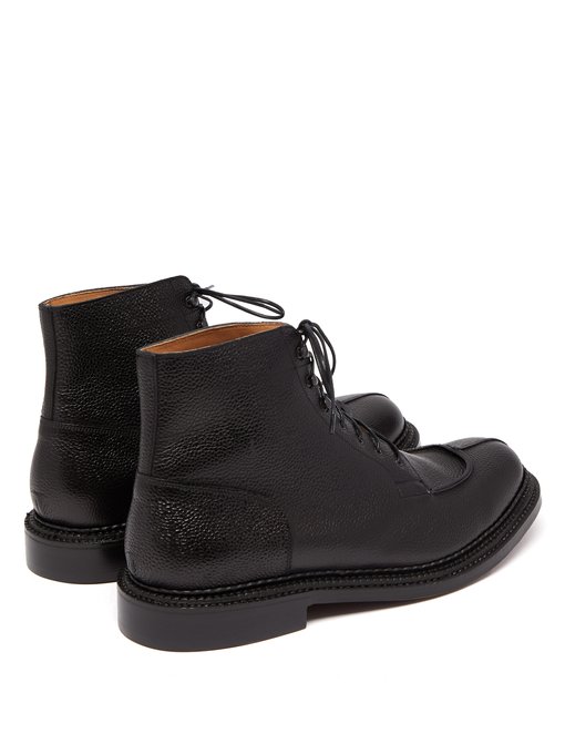 Grover grained leather ankle boots 