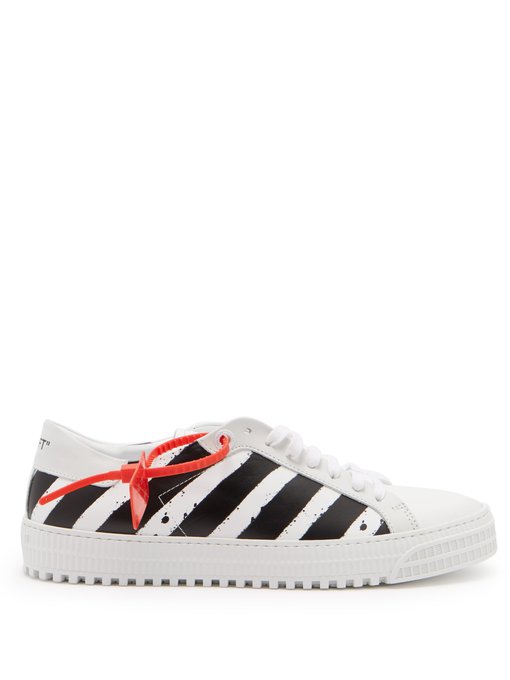 white striped trainers