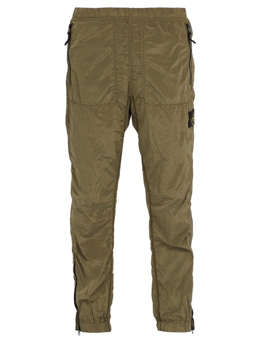 stone island nylon track pants