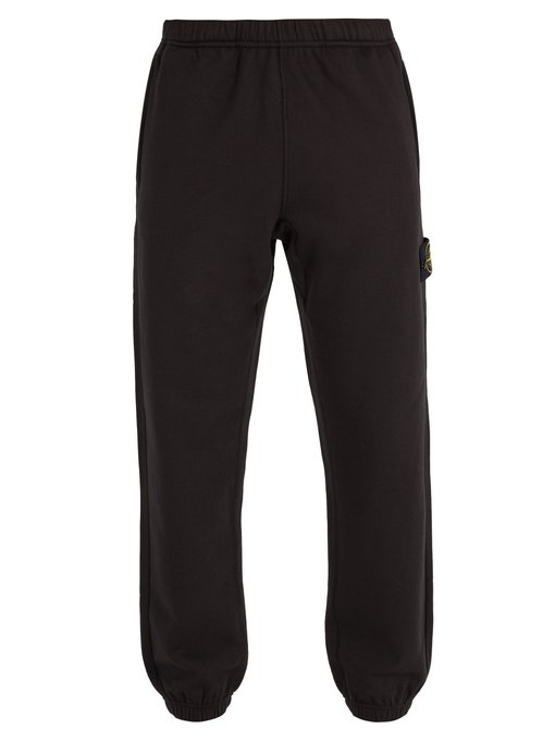 stone island black track pants