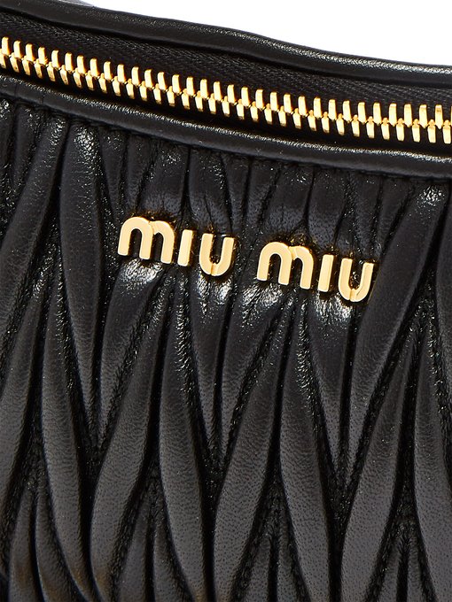 Mattelassé-quilted leather belt bag | Miu Miu | MATCHESFASHION US